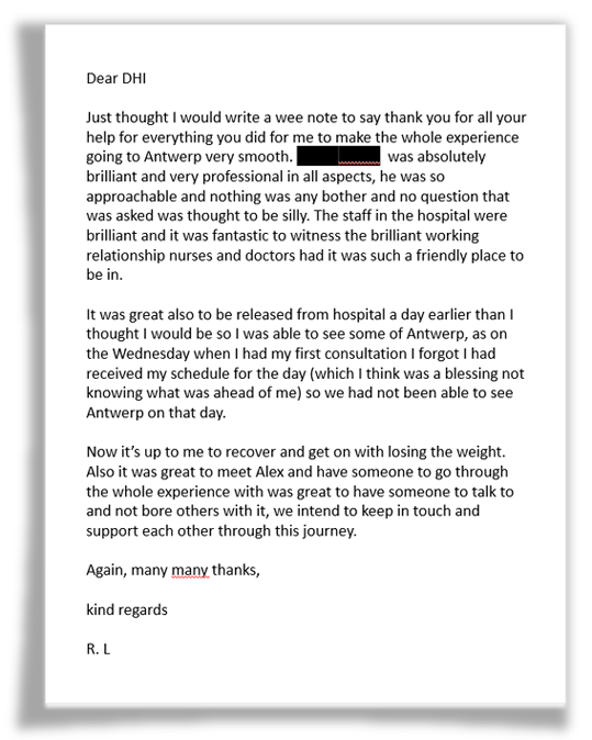 Rachael letter